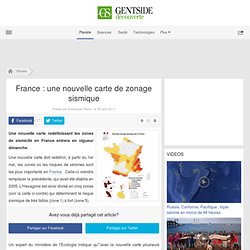 France : une nouvelle carte de zonage sismique