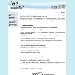 Triz France / TRIZ_Présentation / Historique