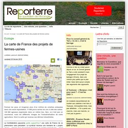 La carte de France des projets de fermes-usines