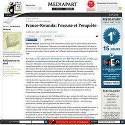 France-Rwanda: l’excuse et l’enquête
