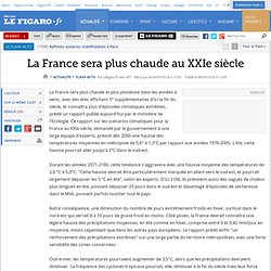 La France sera plus chaude au XXIe siècle