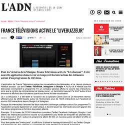 France Télévisions active le "Livebuzzeur" - MEDIA