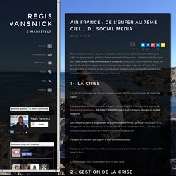 Air France et les médias sociaux du badbuzz au prix