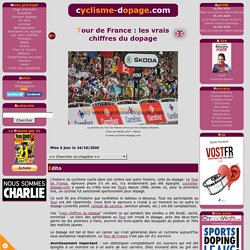 Les vrais chiffres du dopage dans le Tour de France