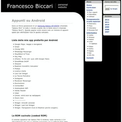 Francesco Biccari Website