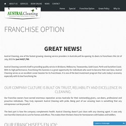 Cleaning Franchise Opportunities - Austral Cleaning