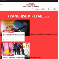 Le marché de l'habillement : les chiffres du secteur, Franchise