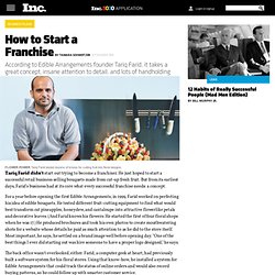 How to Start a Franchise, Starting a Business Article
