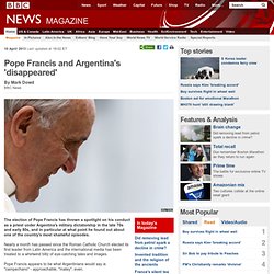 Pope Francis and Argentina's 'disappeared'
