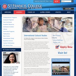St. Francis College: International Cultural Studies