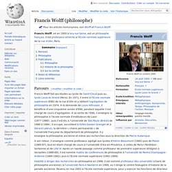 Francis Wolff (philosophe)
