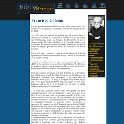Francisco Coloane : Biographie et Bibliographie - bibliomonde.com