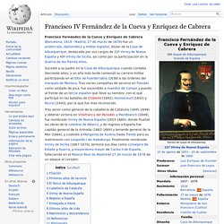 Francisco IV Fernández de la Cueva y Enríquez de Cabrera - Wikipedia, la enciclopedia libre