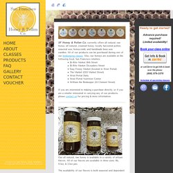 Local San Francisco All Natural Honey, Pollen, & Candles - SF Honey