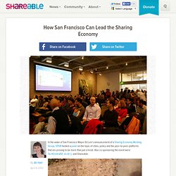 How San Francisco Can Lead the Sharing Economy