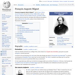 François-Auguste Mignet