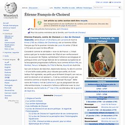 Étienne François de Choiseul