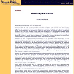 Site de François Delpla :Hitler vu par Churchill