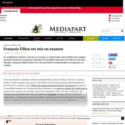 François Fillon est mis en examen