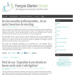 Le blog de François Gilanton : l'utilité sociale et son actualité