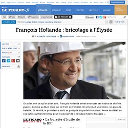 François Hollande : bricolage à l'Élysée