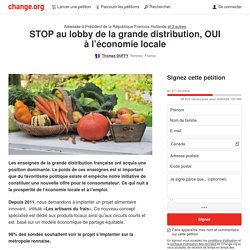 Francois Hollande: STOP au lobby de la grande distribution, OUI à l’économie locale