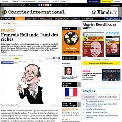 François Hollande, l'ami des riches