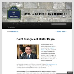 Saint François et Mister Bayrou
