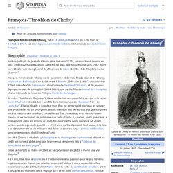 François-Timoléon de Choisy