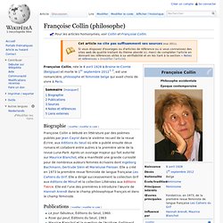 Françoise Collin (philosophe)