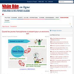 Journal Nhandan - Version Française - Quand les jeunes francophones s’unissent pour un environnement vert