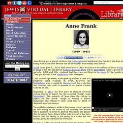Anne Frank - The Jewish Virtual Library