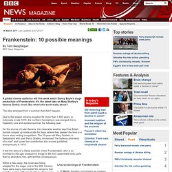 Frankenstein: 10 possible meanings
