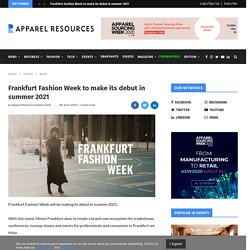 Frankfurt Fashion Week to make its debut in summer 2021