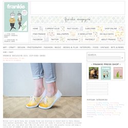 frankie exclusive diy: dip-dyed shoes