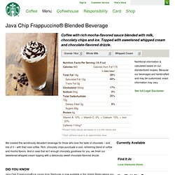 Java Chip Frappuccino® Blended Beverage