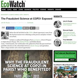 The Fraudulent Science at COP21 Exposed