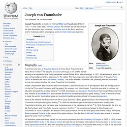 Joseph von Fraunhofer