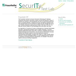 SIT - Security Test Lab - Fraunhofer SIT