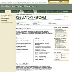 About Regulatory Reform