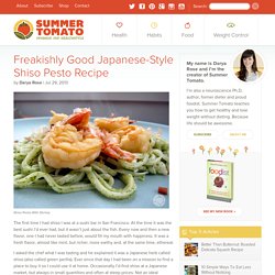 Freakishly Good Japanese-Style Shiso Pesto Recipe