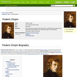 Frederic Chopin biography