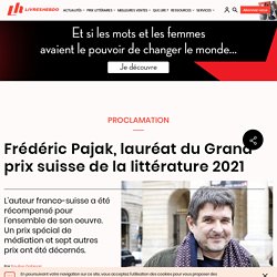 Frédéric Pajak, lauréat du Grand prix suisse de la littérature 2021...
