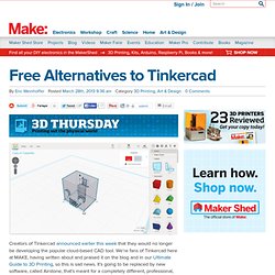 Free Alternatives to Tinkercad