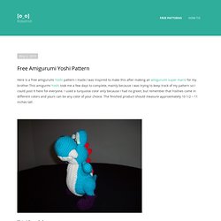 Free Amigurumi Yoshi Pattern « RoboTrish