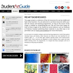 Free Art Teacher Resources