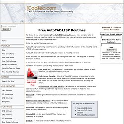 Free AutoCAD LISP Routines.url