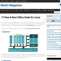 17 Free & Best Office Suite for Linux