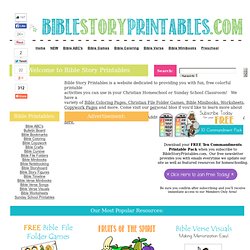 Free Bible Crafts and Bible Activities from Christian Preschool Printables