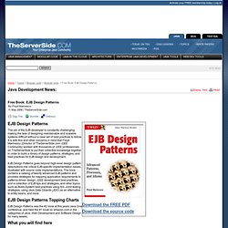 EJB Design Patterns Book on the TheServerSide.com